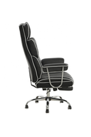 SX-51477 chaise de direction tout-PU mécanisme multifonctionnel moderne 80 # peinture 3 classes ascenseur à gaz 350mm Base PU roulette 350mm Base