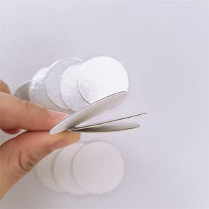 <span class=keywords><strong>Junta</strong></span> de Aluminio para Tapas de Botellas de Envases de Cosméticos, Revestimiento de Sellado Antiderrames, Revestimiento de Inducción para Vidrio, Muestra Gratuita - Product Image 6