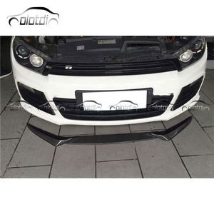 New Carbon Fiber Front Bumper Lip Chin Spoiler Winglet <b>Splitter</b> for 2009-2014 VW Volkswagon Scirocco R Car - Product Image 1