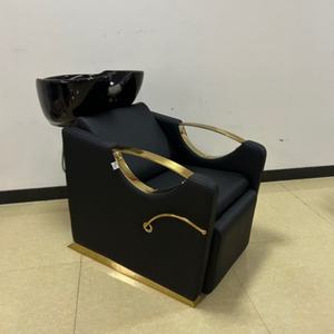 Cama de Champú para Salón de Belleza, Lavabo de Cerámica, Camas de Champú, Muebles de Barbería, Silla de Champú - Product Image 3