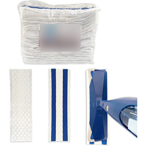 ที่กำหนดเองที่ใช้แล้วทิ้งไมโครไฟเบอร์แผ่นซับแบนทำความสะอาดพื้นเติมผ้า - Product Image 2