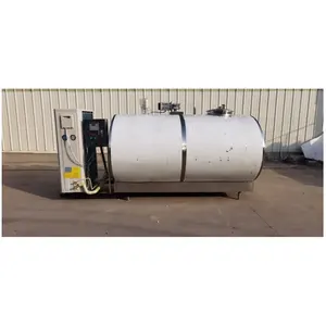 Tanque de armazenamento de leite para laticínios Tanque de refrigeração de leite em aço inoxidável 500L 1000L Tanque de transporte de leite