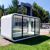 Cabine Intelligente Extérieure Haut de Gamme Moderne, Bureau Mobile Préfabriqué pour Maison, Chambre, Salon, Atelier, École, Centre Commercial