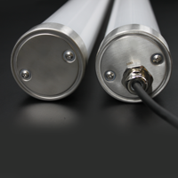 Lumière étanche IP69K led Tri preuve lumière PMMA boîtier led tube anti-corrosion avec capteur micro-ondes pour ferme d'élevage
