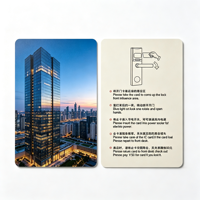Custom PVC Waterproof Contactless Hotel Room Key Card 13.56MHz RFID Access Control with Full Color Printing and Custom Logo