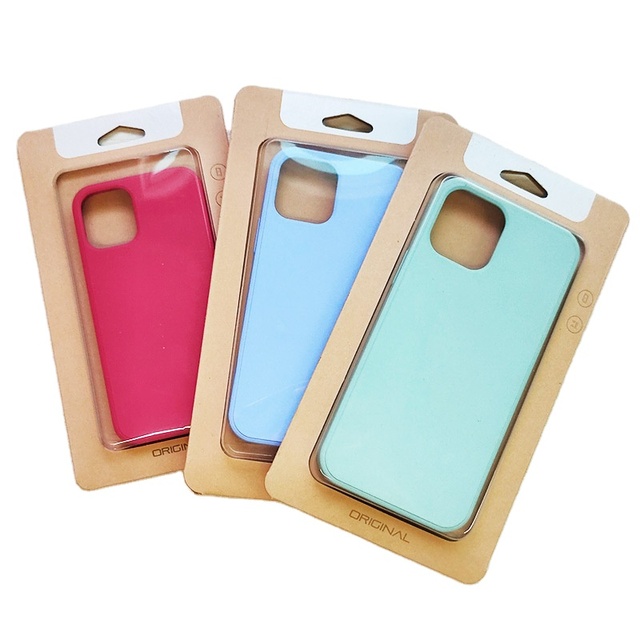 Custom Eco Friendly Phone Case Packaging Cardboard Package Box Clear Box Bag With Your Logo