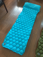 Matelas pneumatique de randonnée ultraléger de couleur personnalisée, auto-gonflant, avec oreiller pour le camping