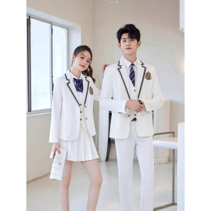 Women's Preppy Style Suit Set Long Sleeve Wool Blend Anti-Wrinkle Business Commute Interview Wear - Product Image 1