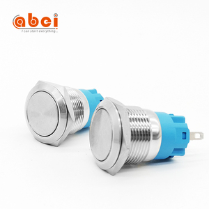 Zte ABEI — interrupteur plate en Nickel plaqué, bouton-poussoir imperméable, à verrouillage automatique, bouton-poussoir momentané, pour voiture, bateau, 19mm - Product Image 2