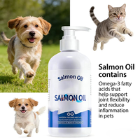 Huile de saumon sauvage d'Alaska pour animaux de compagnie, huile de morue et de krill, EPA DHA, absorption rapide, moins de perte de poils, moins d'irritations cutanées, santé des articulations et de l'immunité, liquide