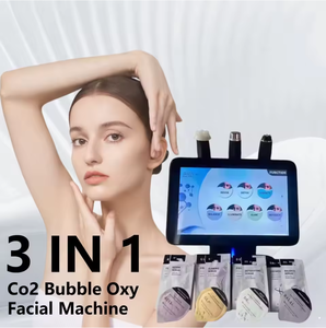 Appareil facial 3-en-1 CO2 et oxygène, machine de peeling à jet d'oxygène, capsules pour raffermissement cutané, gel à bulles CO2, machine faciale <span class=keywords><strong>hydro</strong></span>-oxygène - Product Image 2