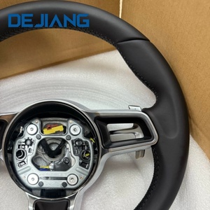 Volant de sport en cuir pleine fleur pour <span class=keywords><strong>Porsche</strong></span> <span class=keywords><strong>CARRERA</strong></span> <span class=keywords><strong>GT</strong></span> 991 911 992 <span class=keywords><strong>Porsche</strong></span> Cayenne Coupé, directement de l'usine, prêt à l'emploi - Product Image 3