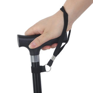 Canne télescopique épaissie en alliage d'aluminium, bâton de marche antidérapant, léger et portable, bâton de randonnée avec embout en caoutchouc, 3 articulations - Product Image 4