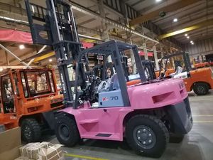 Carretilla elevadora diesel de gran tamaño HELI 7ton de alta calidad CPCD70 con neumáticos sólidos - Product Image 5