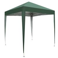 Tente de camping verte 2 x 2 m, tissu Oxford imperméable, installation rapide, utilisation en extérieur en été