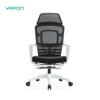 Cadre blanc maison inclinable ascenseur rotatif réglable en hauteur et soutien lombaire maille dossier chaise de bureau meubles