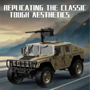 Novo Produto D923 Carro de Escalada RC: Detalhes Realistas, Modelo de Alta Simulação com Luzes LED e Sincronização de Direção - Product Image 1