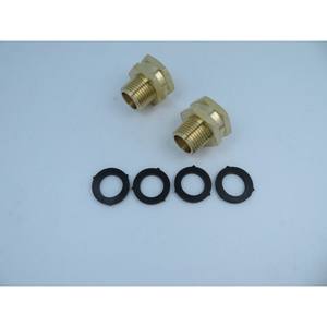 Adaptateur de tuyau d'arrosage en laiton américain, connecteur rapide, tuyau d'eau en métal pour l'irrigation, la cuisine, 3/4GHT à 1/2NPT - Product Image 4