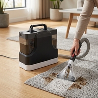 Nettoyeur de taches portable sans sac électrique pour la maison et l'hôtel, nettoyeur de tapis humide et sec