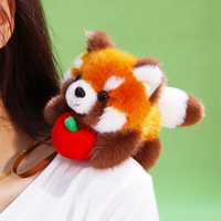Peluches mignonnes à poser sur l'épaule, petit singe, petit panda, peluches à poser sur l'épaule, décoration vestimentaire