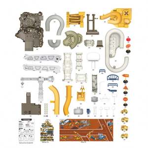 Ingénierie Drôle DIY Electric Parking Slot Car Track Set <span class=keywords><strong>Petit</strong></span> alliage Kids <span class=keywords><strong>Garage</strong></span> avec unisexe Cars Plastic Railway Toys Boys - Product Image 4