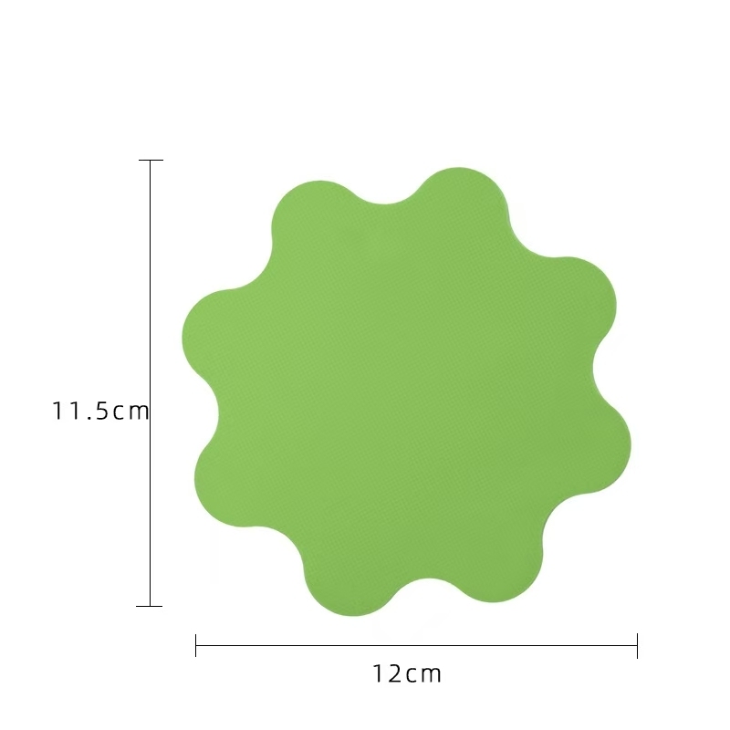 Forme de fleur verte