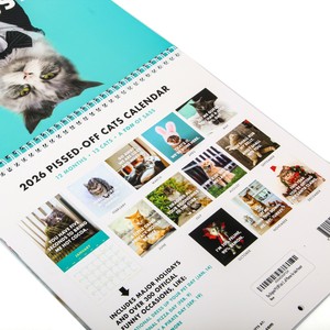 Impression de calendrier personnalisée en usine, calendrier mural coloré, calendrier personnel, horaire, pas cher - Product Image 2