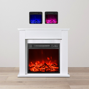 Nouveau <span class=keywords><strong>Chauffage</strong></span> Mural Décoratif Fixe Effet Flamme de Bûches Électrique 1500W - Product Image 4