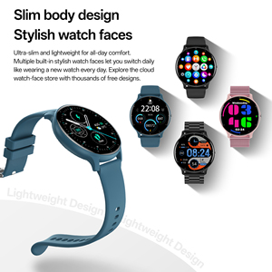 HKSF DF19 1.46 SCREEN DFC14PRO black Blue BT round smart <b>watches</b> customized multi sports fitness bracelets - Product Image 2