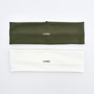 Meistverkauftes Doppelseitiges Elastisches Schweißabsorbierendes Breites Nylon Einfarbiges Unisex Haarband Yoga Sport Stirnbänder - Product Image 1