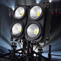 Projecteur LED COB 400W haute luminosité, blanc chaud, 4 yeux, pour discothèque, bar, scène