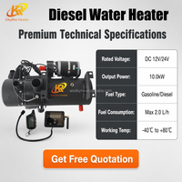 Préchauffeur de moteur diesel hydronique OkyRie 10KW 12V 24V, chauffe-eau liquide pour voiture, camion, bus, caravane, prix d'usine