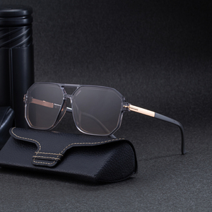 Gafas de sol KAJILA al por mayor, de moda, elegantes, de diseño, con logotipo personalizado, montura cuadrada, <span class=keywords><strong>doble</strong></span> viga, protección UV400, para hombre. - Product Image 1
