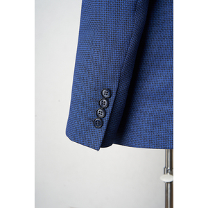 Vestes de <span class=keywords><strong>costume</strong></span> classiques pour hommes DXIAX015S-B5 – Meilleure vente – <span class=keywords><strong>Bleu</strong></span> <span class=keywords><strong>marine</strong></span> à fines rayures – Col en V – Vestes de saison tendance pour hommes - Product Image 5