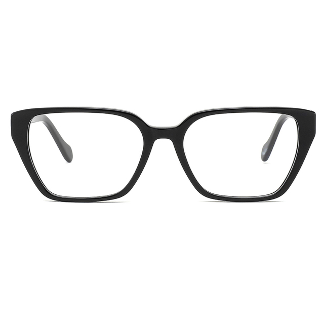 Unisex Oversize Cat Eye Prescription Glasses Frames Simple Design Cheap Acetate Eyeglasses Fashion Simple Eyeglasses
