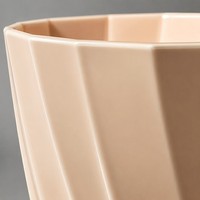 Konischer Terrakotta-Kunststoff-Blumentopf mit Integrierter Untertasse, Matter Oberfläche, Runder Pflanzkübel für Innen- und Außenpflanzen
