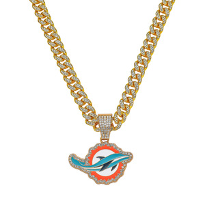 Nuevo Collar con Colgante de Delfín Personalizado Estilo Hiphop, Diseño de Dibujos Animados, Cadena para Hombre, Joyería de Moda al por Mayor - Product Image 6