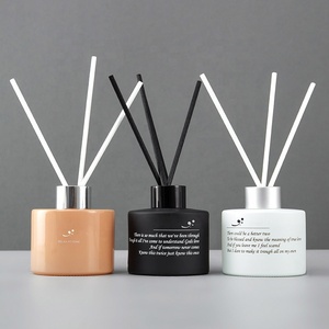 Bán Buôn Rỗng 4Oz 50Ml 120Ml 200Ml Màu Đen Trắng Vòng Glass <span class=keywords><strong>Reed</strong></span> Khuếch Tán Chai Cho Hương Thơm Nước Hoa Trên Bán - Product Image 5