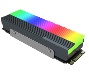 M2 SSD غرفة التبريد 5V 3Pin NVME NGFF <span class=keywords><strong>M</strong></span>.2 2280 الحالة الصلبة محرك قرص صلب التبريد المبرد الحرارة بالوعة برودة سترة لوحة حرارية - Product Image 1
