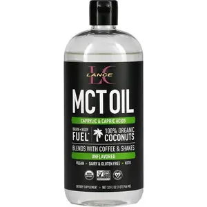 Lance Private Label Coconut Mct Oil 100% Natural Organic Energy Source Fractionated Coconut Oil Base Medium Chain Triglyceride