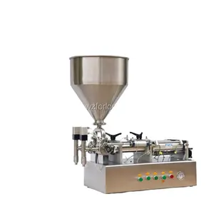 Semi automatico 2 teste pasta stato riempitrice prezzo cina bottiglia minerale puro 500ML