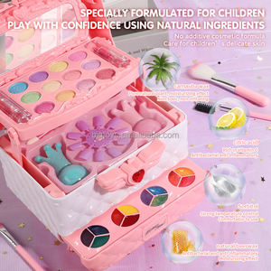 BJQ OEM kızlar güzellik makyaj kiti oje kozmetik fırça seti prenses hediyeler plastik oyuncaklar bebekler çocuk yaş grubu oyna Pretend - Product Image 6