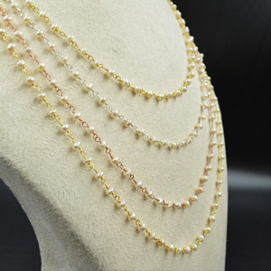 Collar de Cadena de Cuerda de Plata de Ley 925 con Corte de Diamante, Giro, 16-22 Pulgadas, Gargantilla para Mujer, Engaste de Bisel, Regalo de Boda, Fiesta - Product Image 1