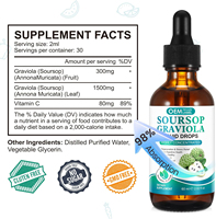 Gouttes liquides de corossol, extrait de feuille de corossol naturel, multivitamines, huile de corossol pour hommes et femmes