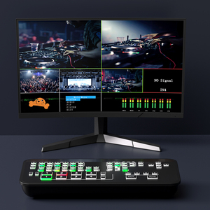 Commutateur vidéo HDMI 4 canaux, diffusion en continu, commutation sans couture, <span class=keywords><strong>streaming</strong></span> en direct, commutation multi-caméras, mélangeur, capture HD, mini diffusion TV, Vmix - Product Image 3