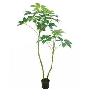 Árbol Artificial Schefflera <span class=keywords><strong>Arboricola</strong></span> Realista de 120 cm, Planta de Sombrilla Enano Artificial con Tacto Real - Product Image 4
