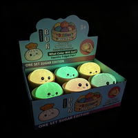 USA Bao Buns Grandes Peluches Anti-stress Fidget, Boîte Mystère Arc-en-ciel Scintillante et Luminescente dans le Noir, Jouets Squishy en Forme de Dumplings pour Enfants