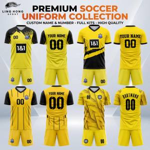 <span class=keywords><strong>Ensemble</strong></span> de shorts de football personnalisables en gros, 100% polyester, respirant, anti-transpiration, logo personnalisé, motifs de joueurs, unisexe - Product Image 2