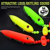 Hameçon rond Zig-dog pour l'exportation transfrontalière, montage pour appât vivant, design flottant avec sonnette, pour la pêche au poisson-chat en réservoirs, lancer longue distance