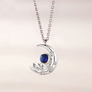 Collar de pareja con colgante de astronauta en la luna para hombre y mujer, collar de circonita con diseño de estrella, luna, espacio, universo, romántico, para amantes - Product Image 6